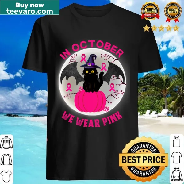 Kids shirt with a pink ribbon design for breast cancer awareness
