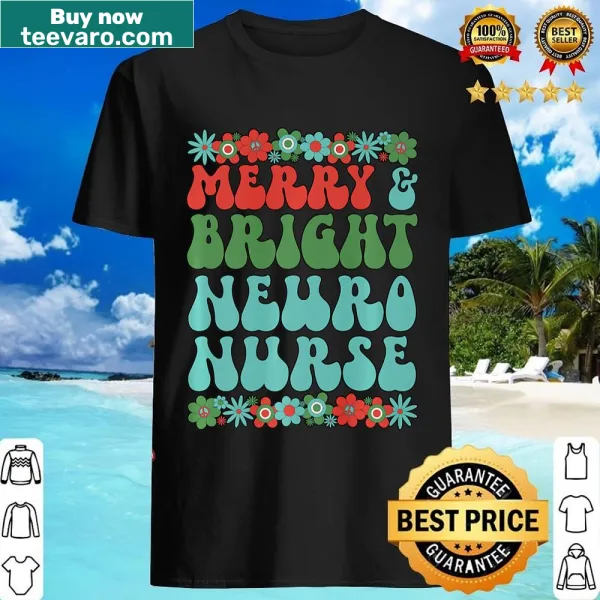 Festive Christmas shirt for neuro nurses with joyful designs