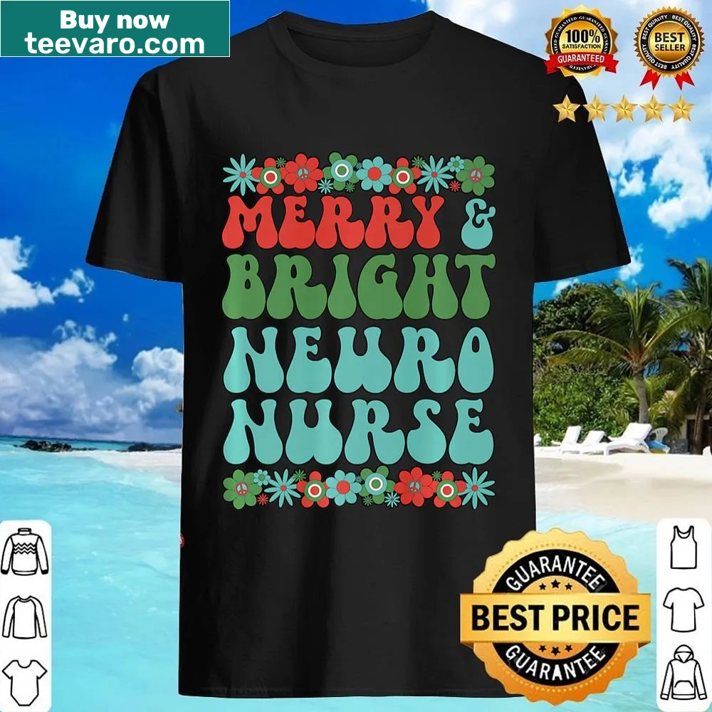 Festive Christmas shirt for neuro nurses with joyful designs