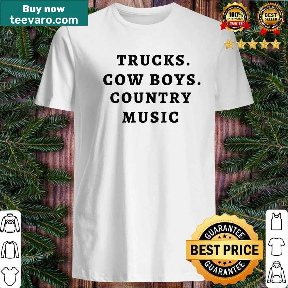 Vintage-style shirt with country music and truck design