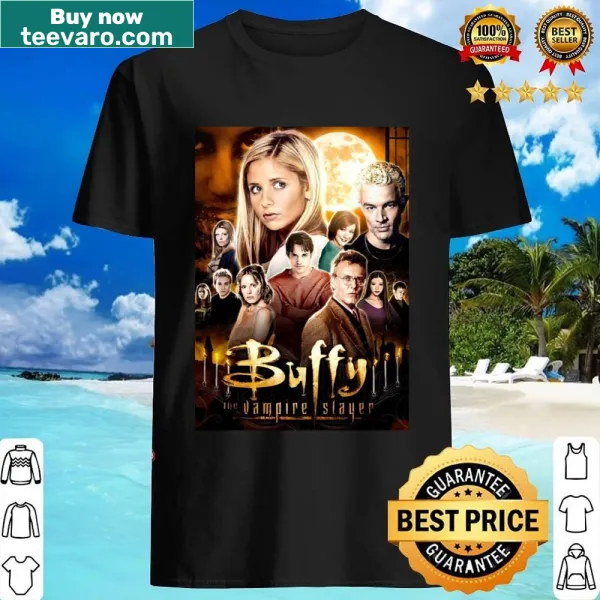 Shirt with imagery from Buffy The Vampire Slayer series