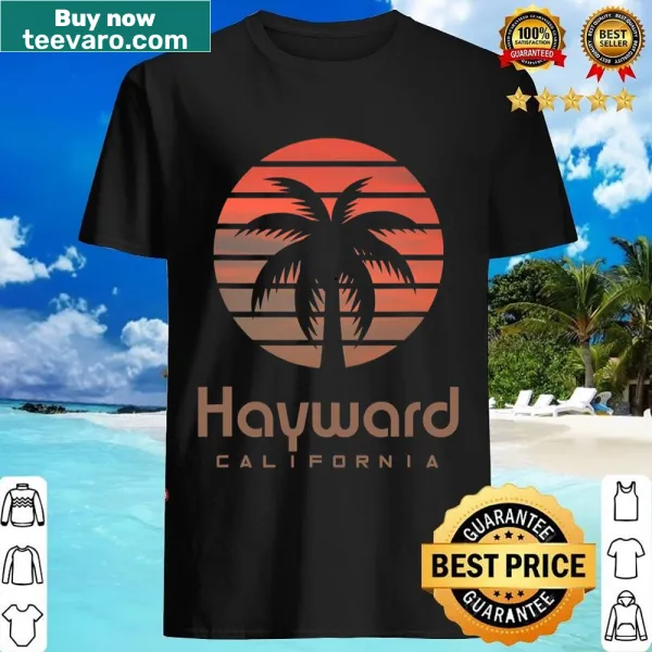 Shirt featuring 'Hayward' text representing California