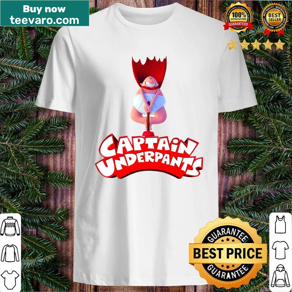 Captain Underpants merchandise shirt with playful illustration