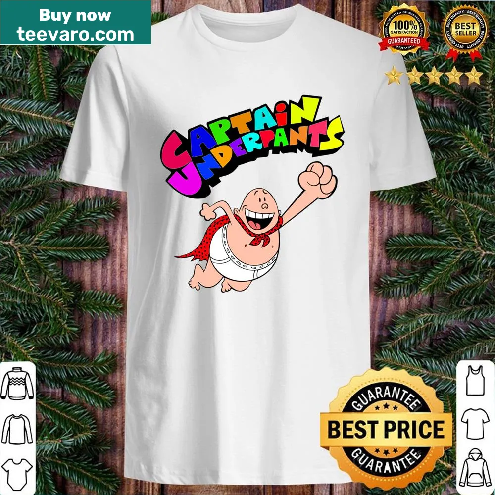 Premium shirt featuring a playful design of Captain Underpants