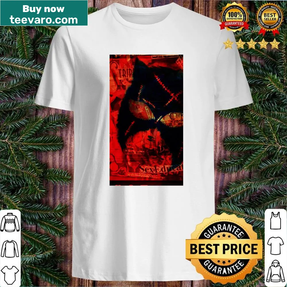 Stylized Cat Woman graphic t-shirt celebrating cat lovers