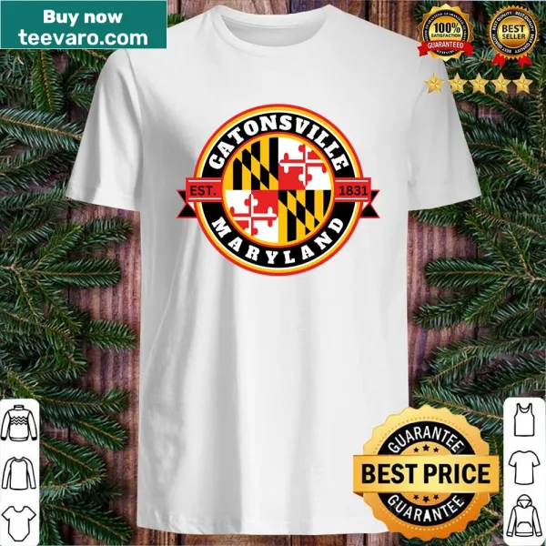 Shirt displaying the Catonsville Maryland seal