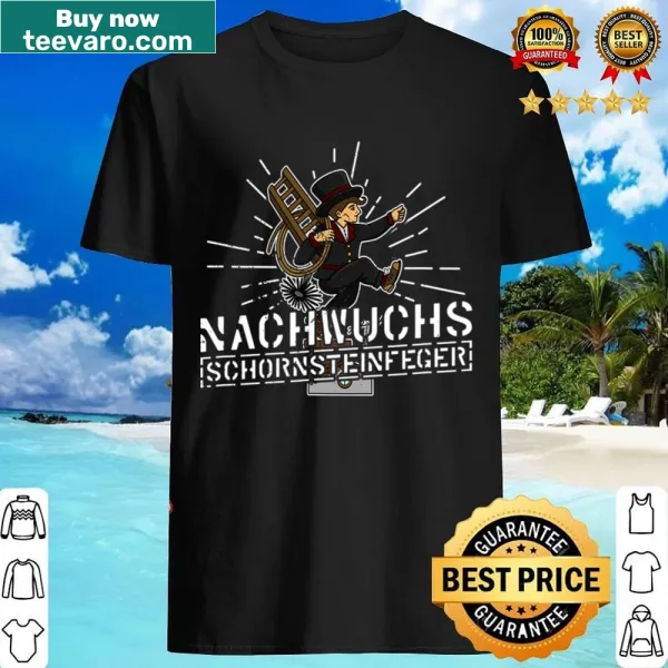 Badge-style shirt for chimney sweeps with emblem