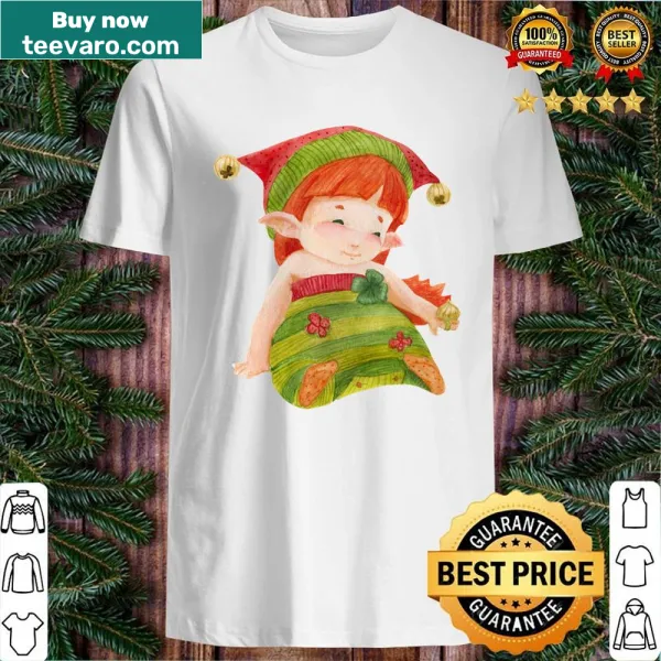 Princess elf girl with a zefir ring illustration on a T-shirt.