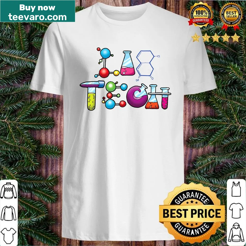 Whimsical lab tech-themed shirt for kids with family design