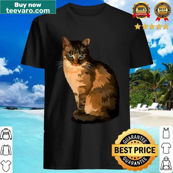 Edgy Halloween shirt with a spooky cat illustration.