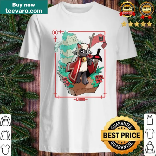 Illustrative shirt inspired by Cult of the Lamb video game theme