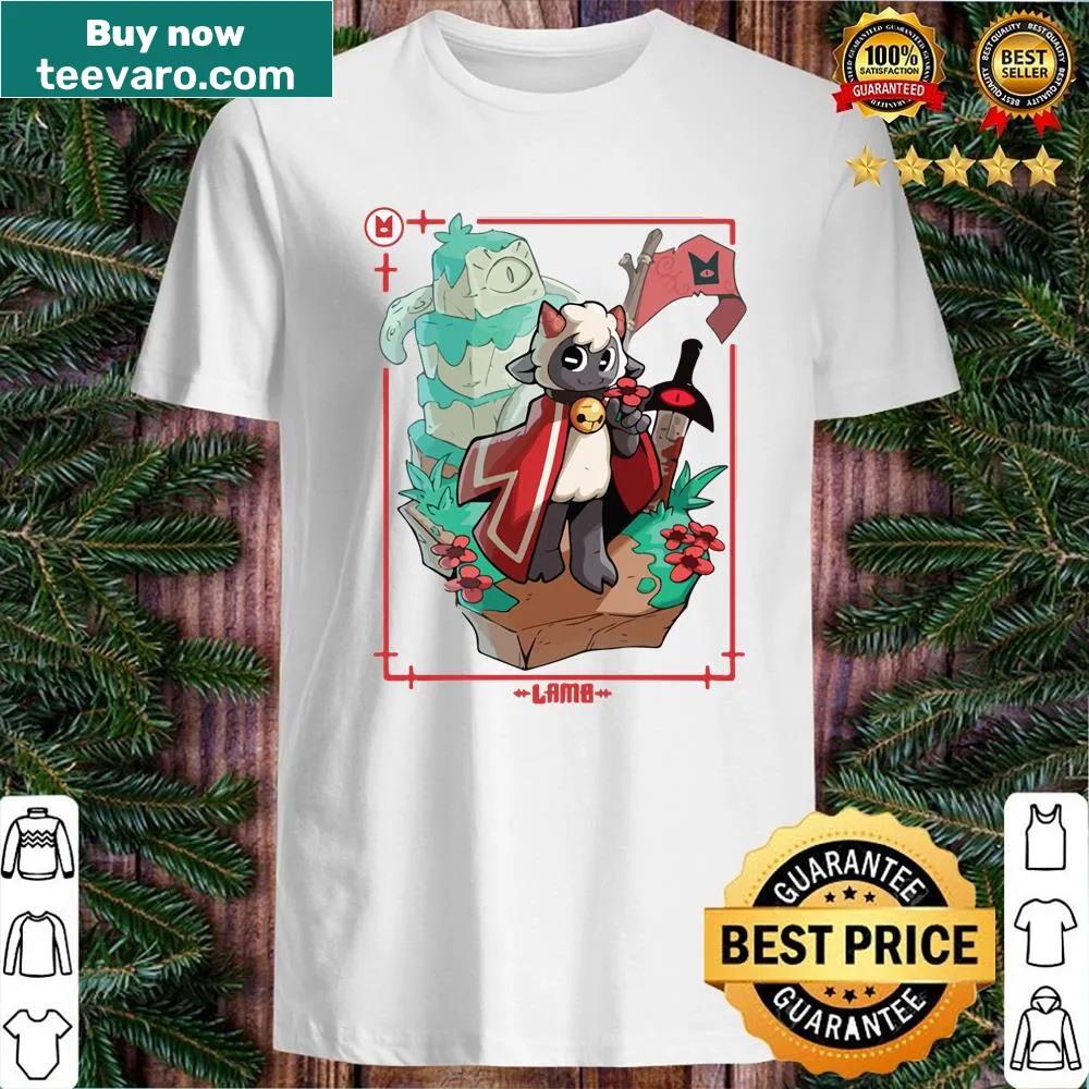 Illustrative shirt inspired by Cult of the Lamb video game theme