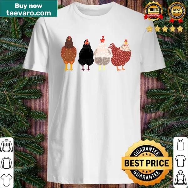 Funny farmer shirt with cute chicken graphic