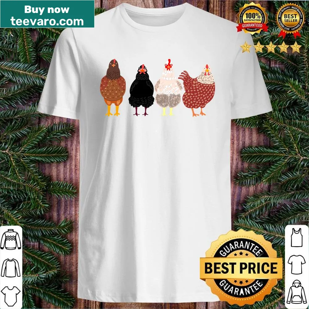Funny farmer shirt with cute chicken graphic