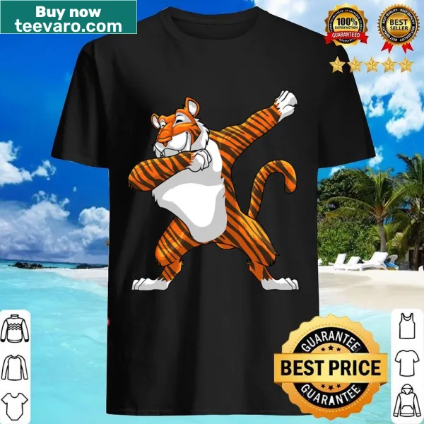 Adorable tiger graphic on shirt for tiger lovers
