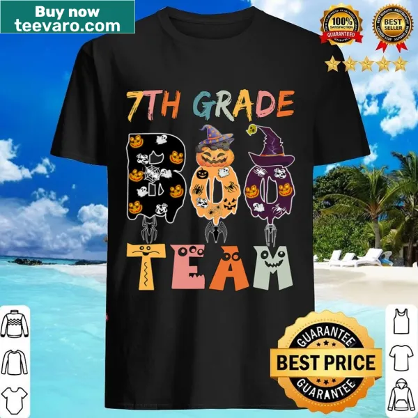 Shirt with 'Boo Squad' Halloween pun for teachers and students