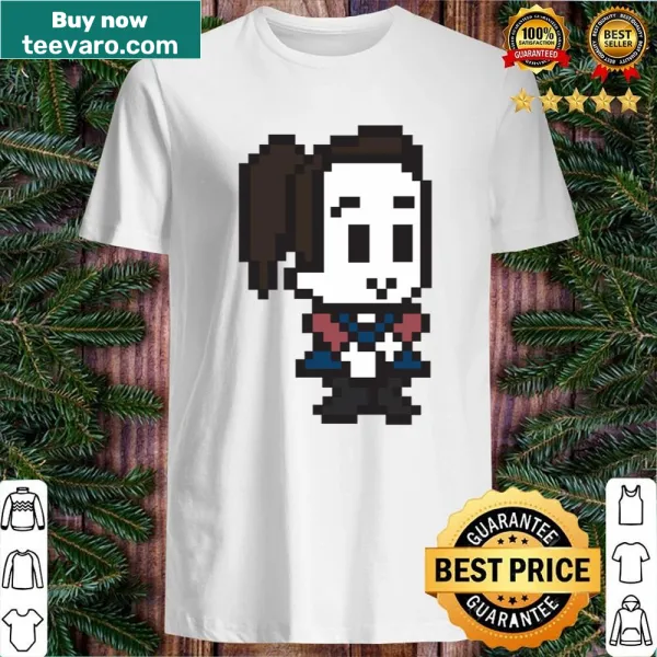 Funny pixel art shirt featuring gaming character Annie