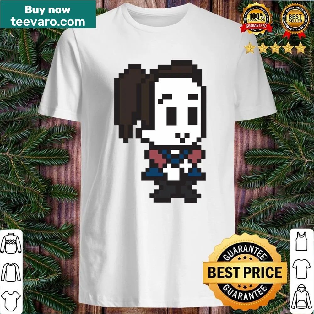Funny pixel art shirt featuring gaming character Annie