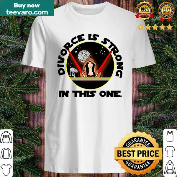 Shirt with playful typography about divorce