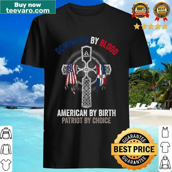 Shirt with Dominican Republic flag and patriotic text