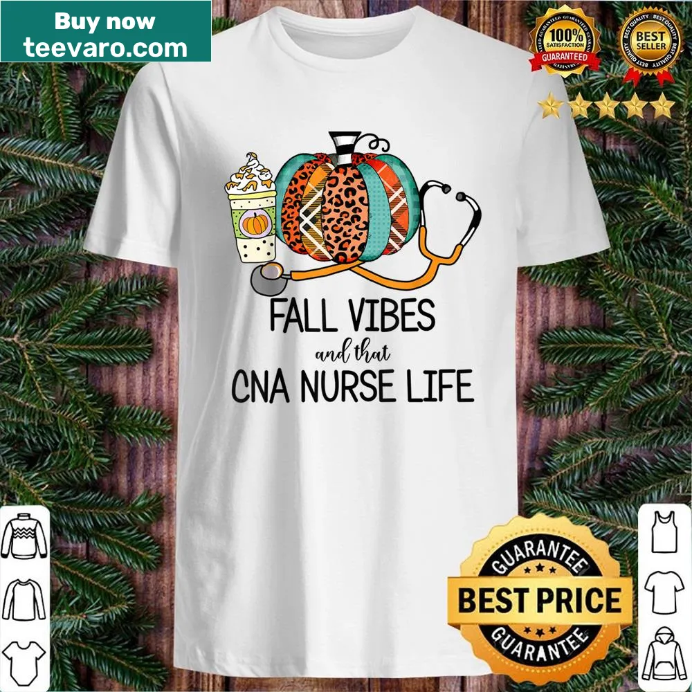 Funny shirt celebrating nursing life with fall vibes