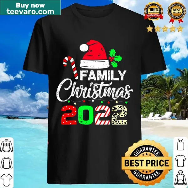 Matching family Christmas shirt with text Family Christmas 2022