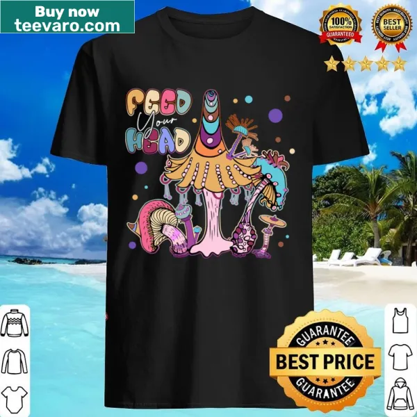 Psychedelic illustration shirt featuring magic mushrooms