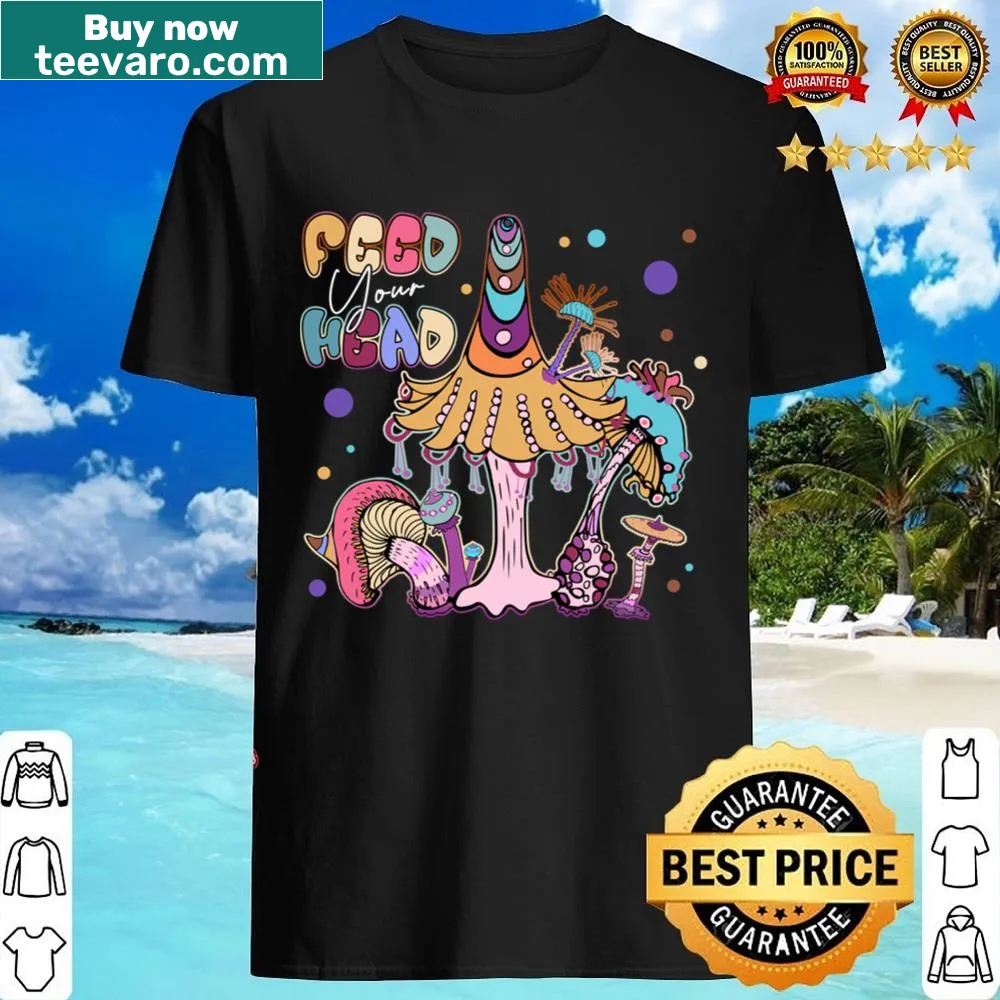 Psychedelic illustration shirt featuring magic mushrooms