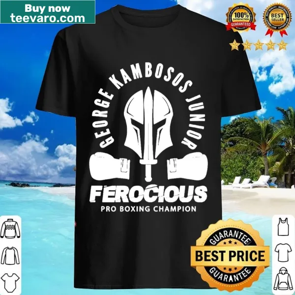 Shirt featuring a playful design honoring boxer George Kambosos