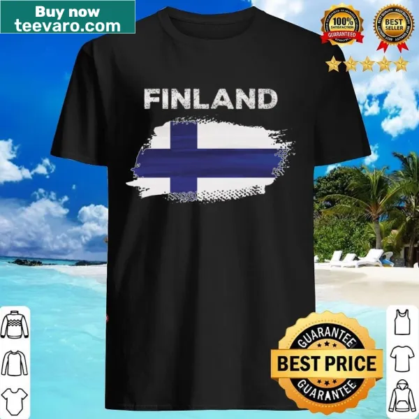 Shirt featuring the Finland flag design