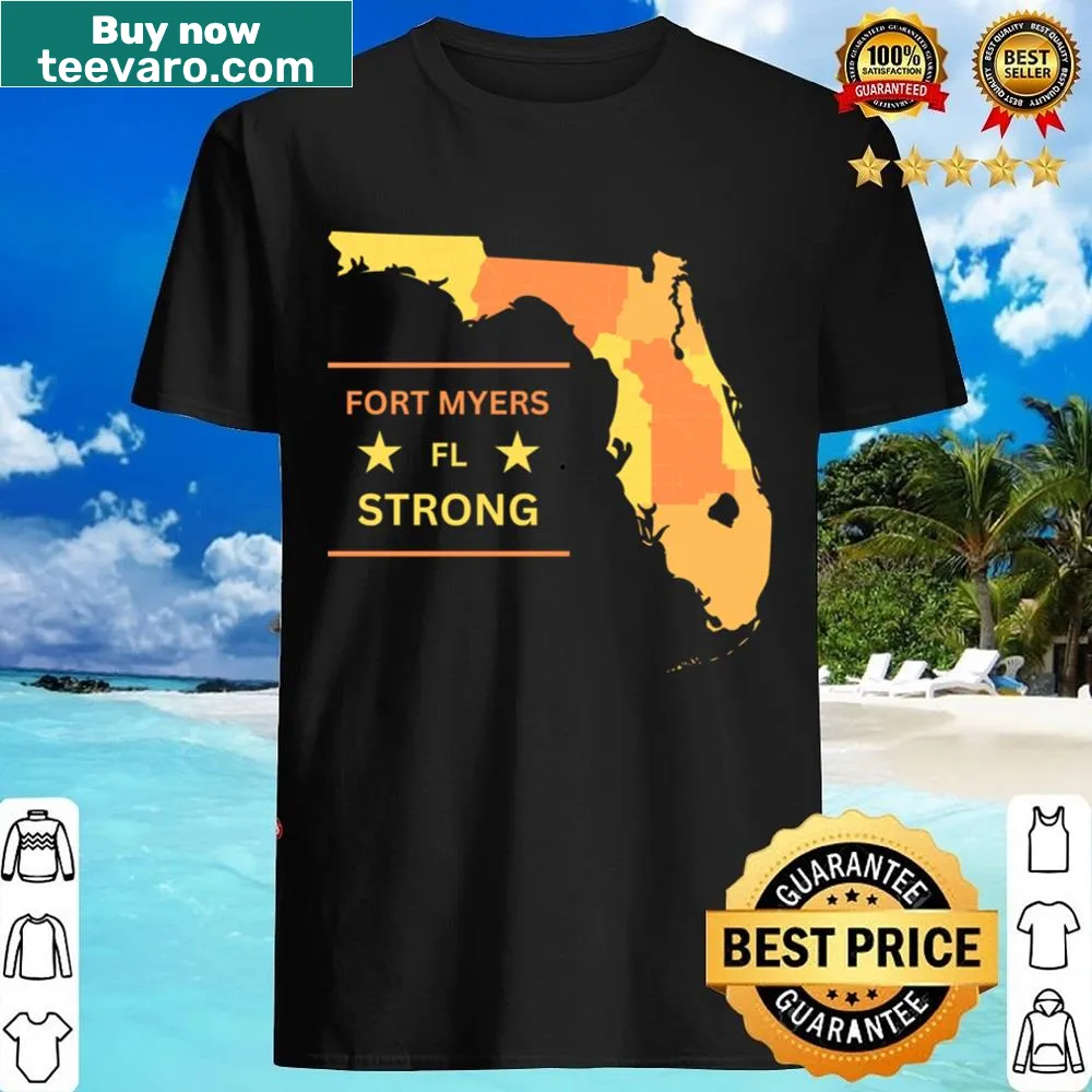 Patriotic shirt with 'Florida Strong' text design
