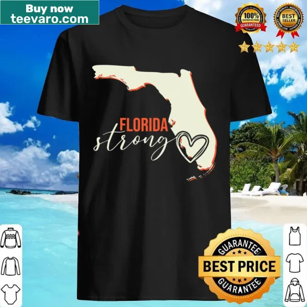 Florida Strong support shirt with heart graphic