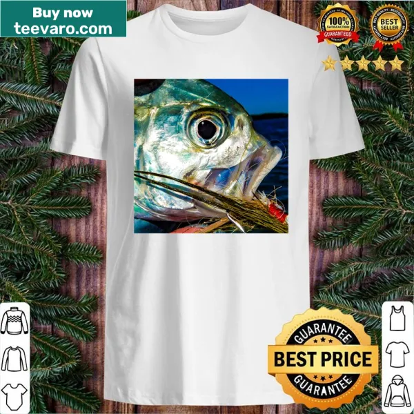 Illustrated Cravalle Jack fish design on pullover shirt