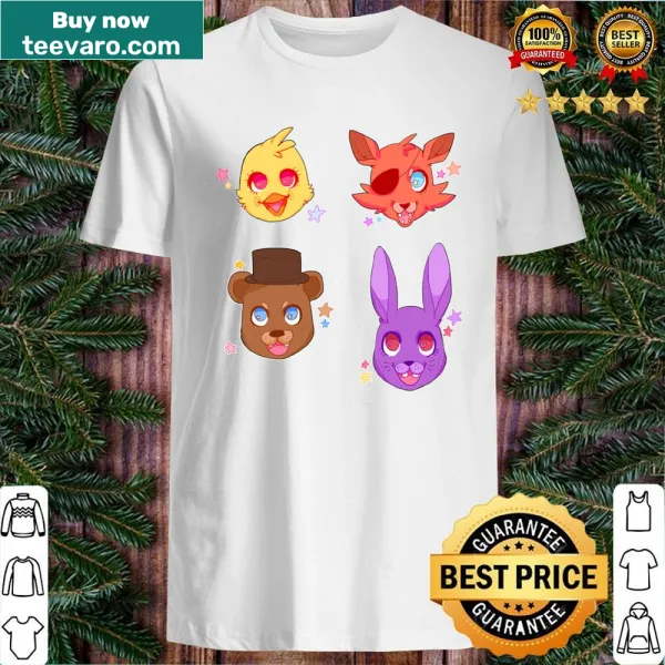Fnaf Pack shirt featuring characters from the game