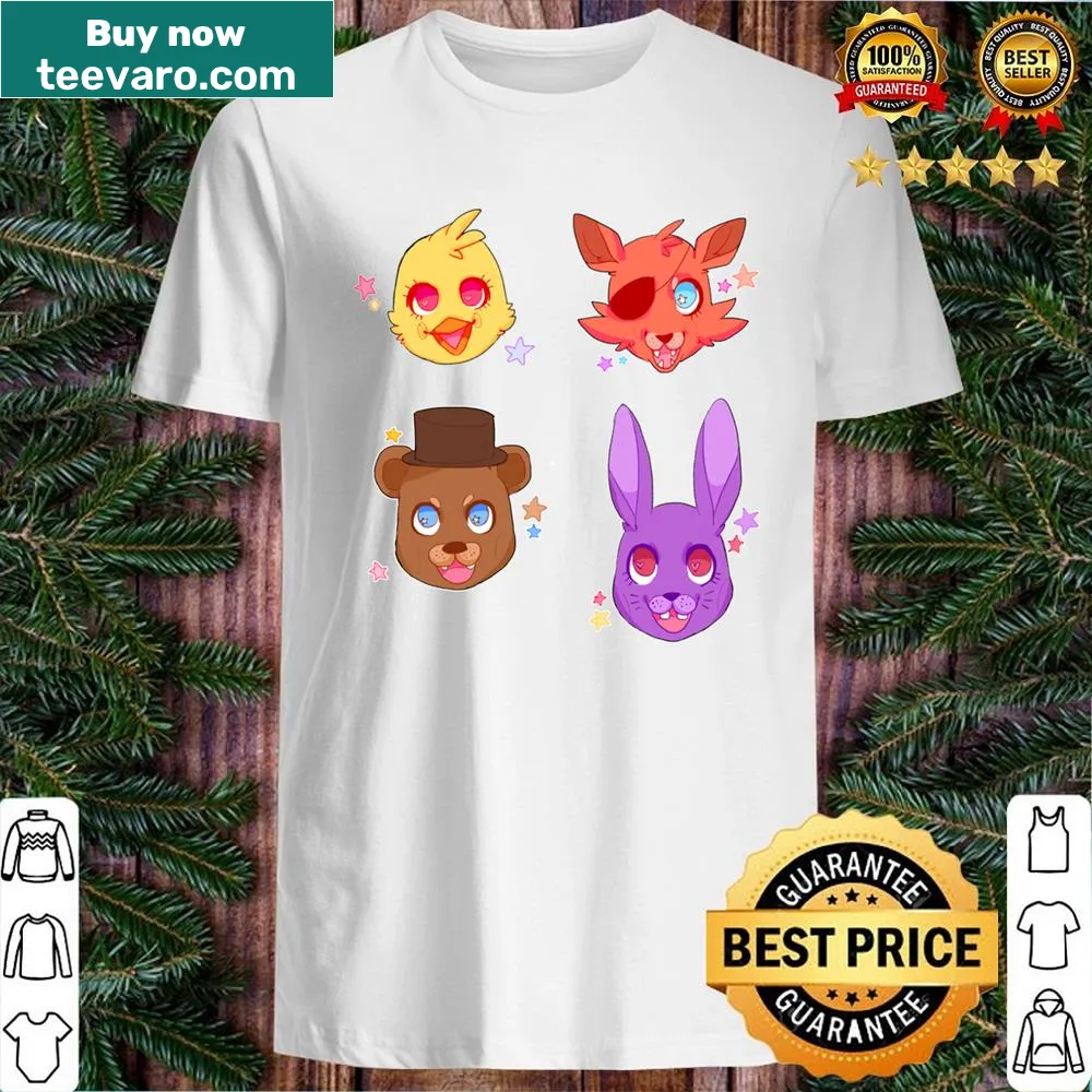 Fnaf Pack shirt featuring characters from the game