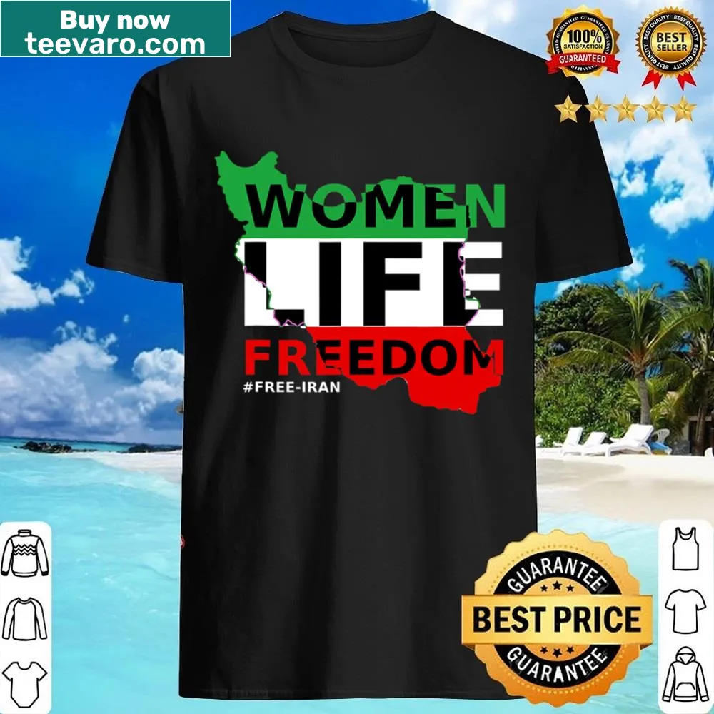 Free Iran message shirt highlighting support for freedom
