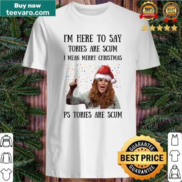 Funny Christmas shirt featuring a humorous political statement