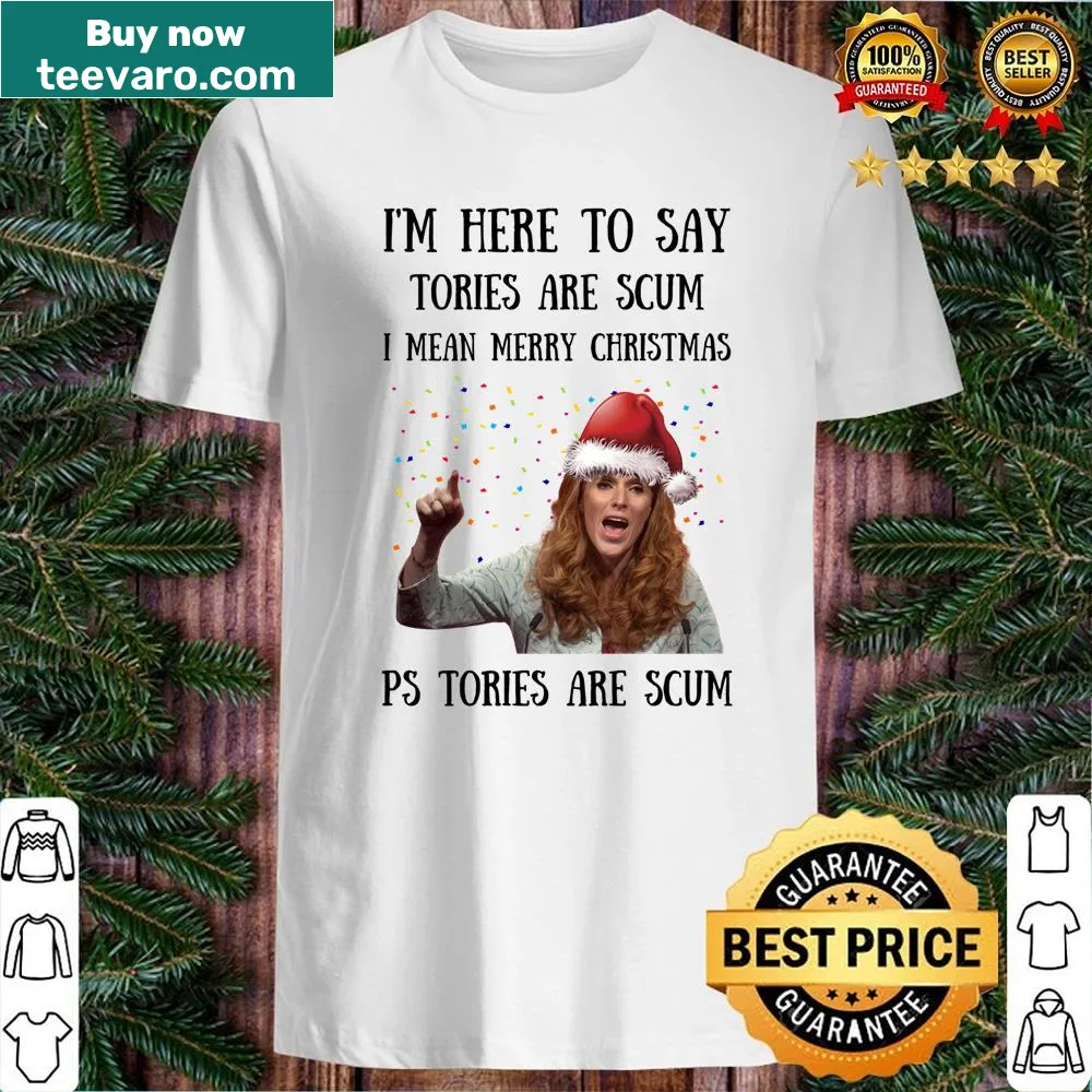 Funny Christmas shirt featuring a humorous political statement