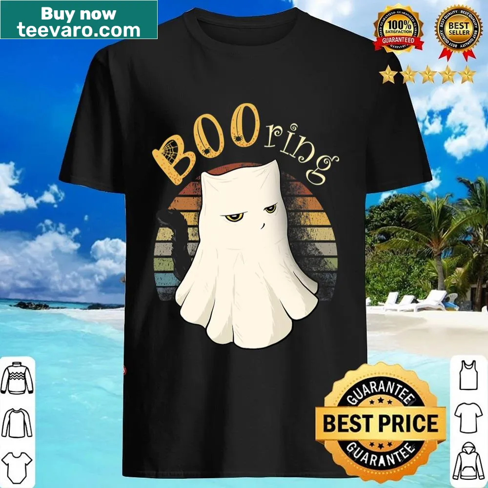 Funny Halloween pun shirt for cat lovers featuring playful illustrations