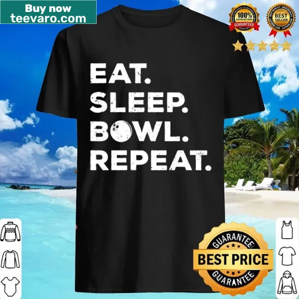 Funny bowling graphic with pins and ball on a t-shirt