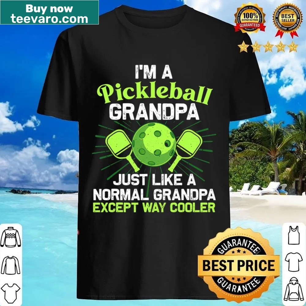 Humorous pickleball shirt for grandpas with playful graphics