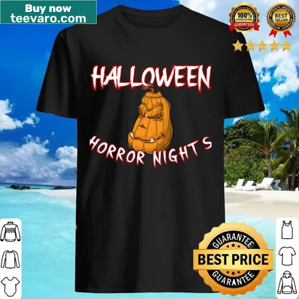 Funny Halloween Horror Nights shirt with spooky text