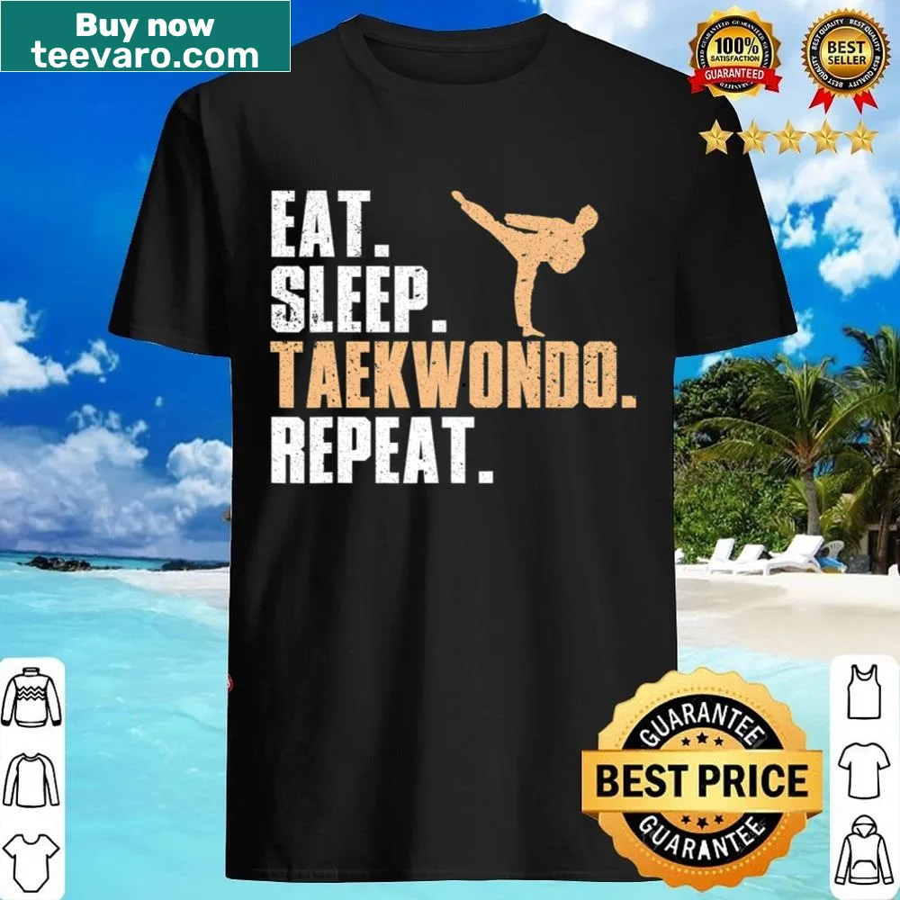 Illustration of a Taekwondo student in a funny design for kids
