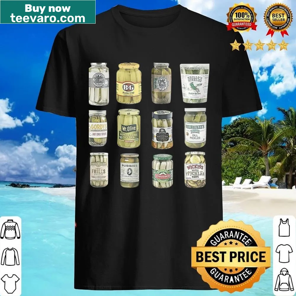 Funny vintage shirt for canned pickles lovers with humorous design.