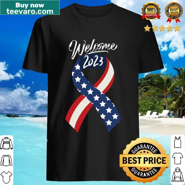 Shirt with 'Goodbye 2022 Welcome 2023' text