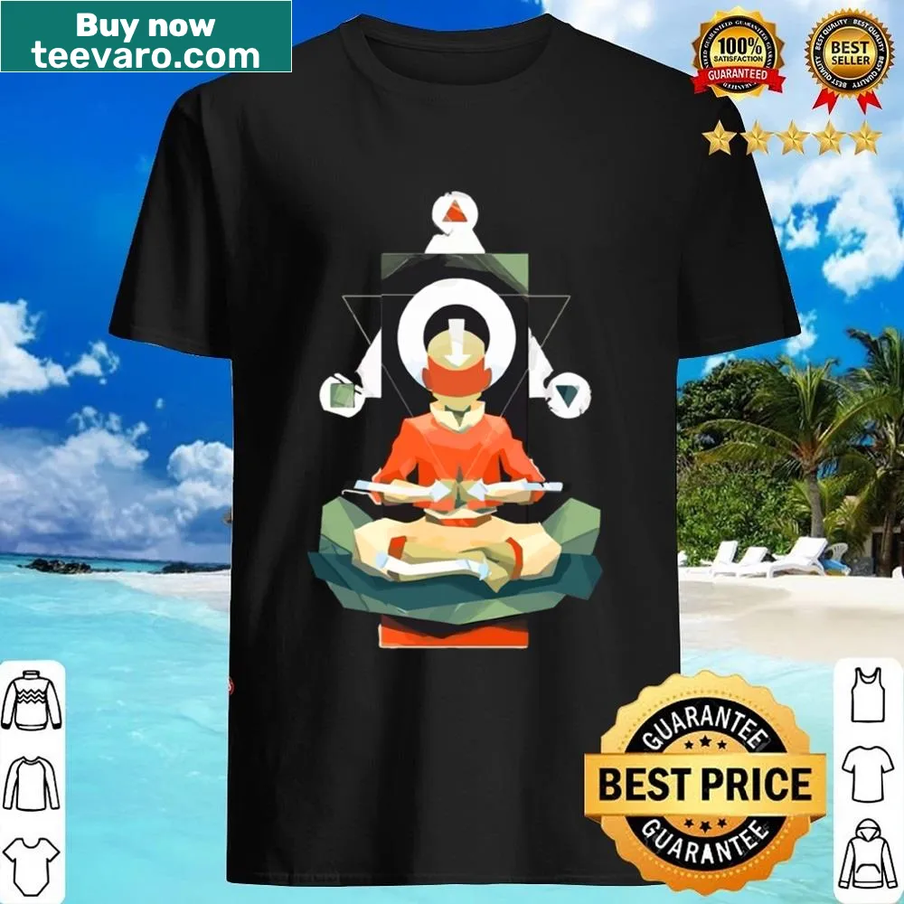 Bold graphic shirt with vintage fire illustration