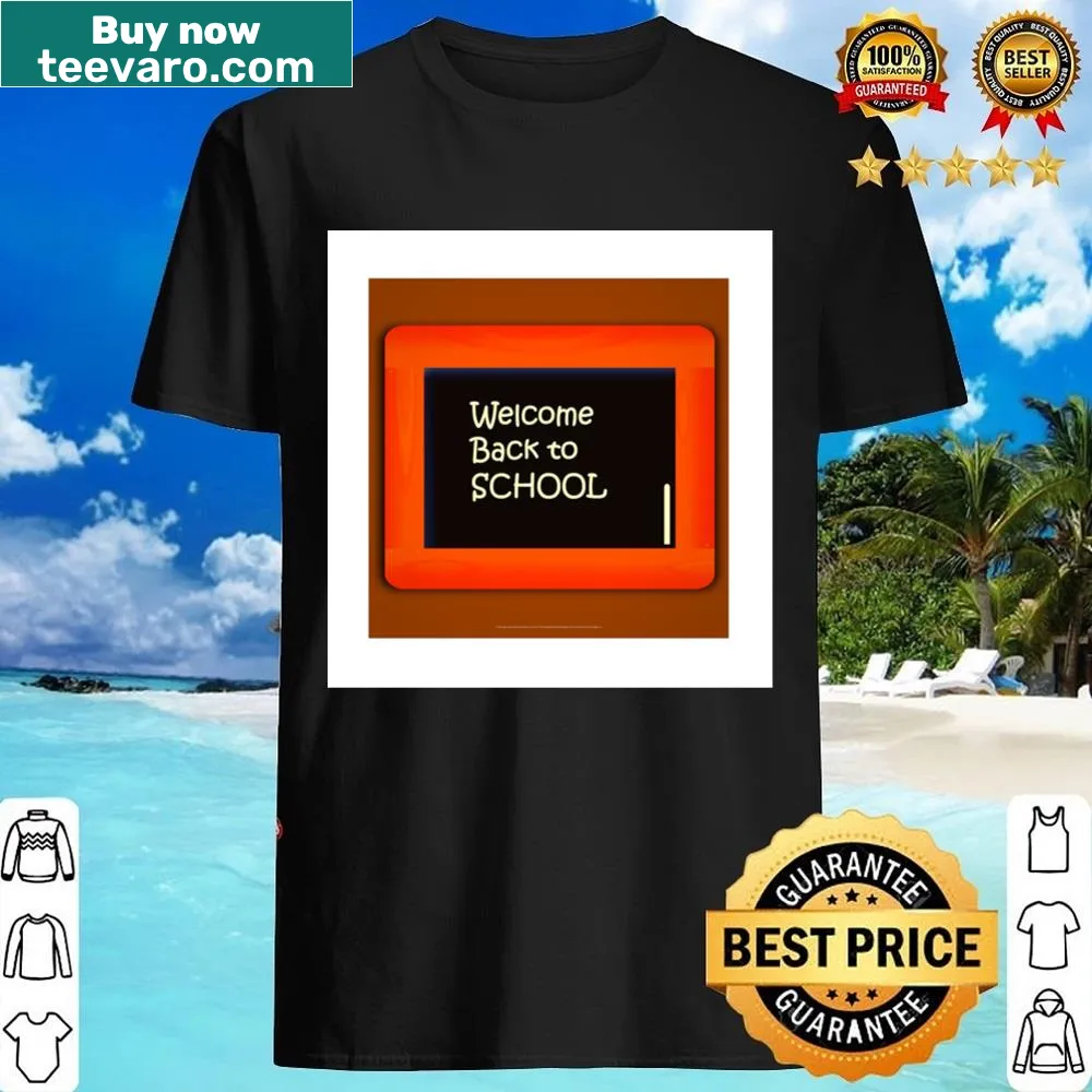 Cute cartoon design T-shirt welcoming students back to school