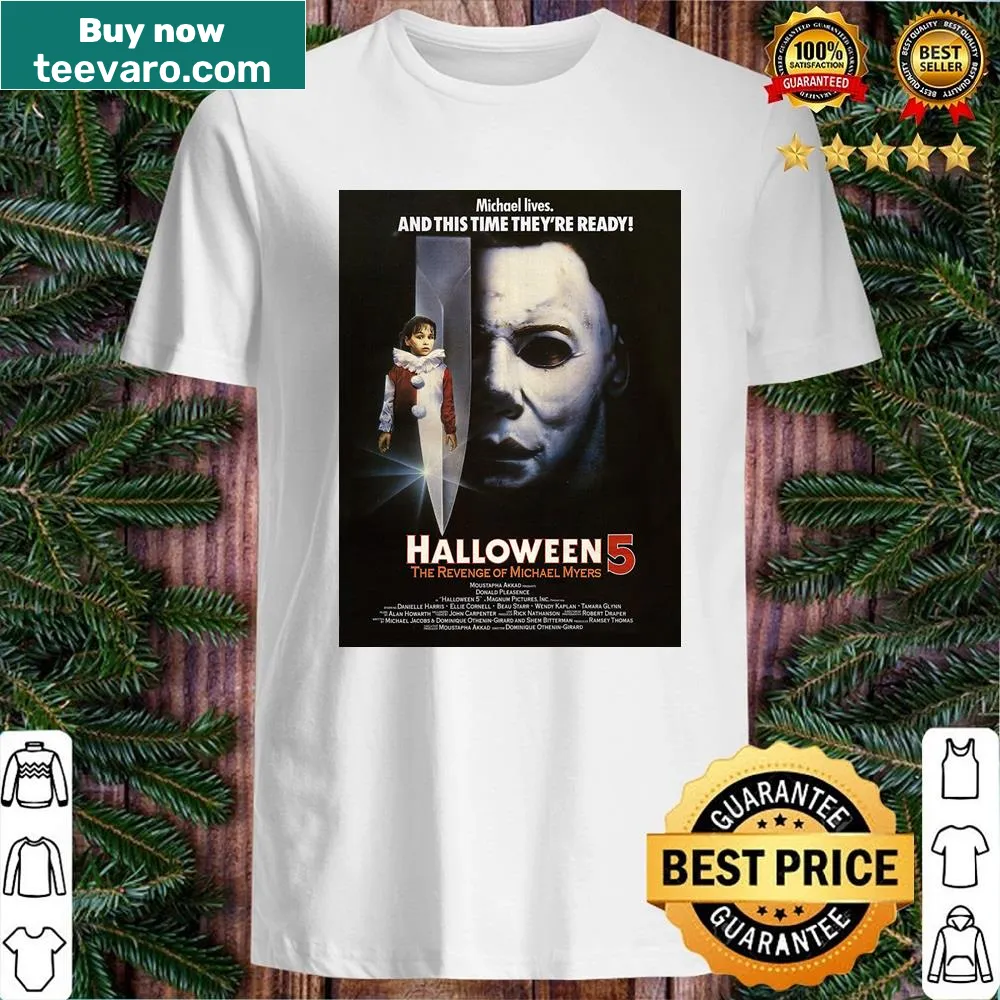 Graphic featuring the 1989 Halloween 5 movie poster.