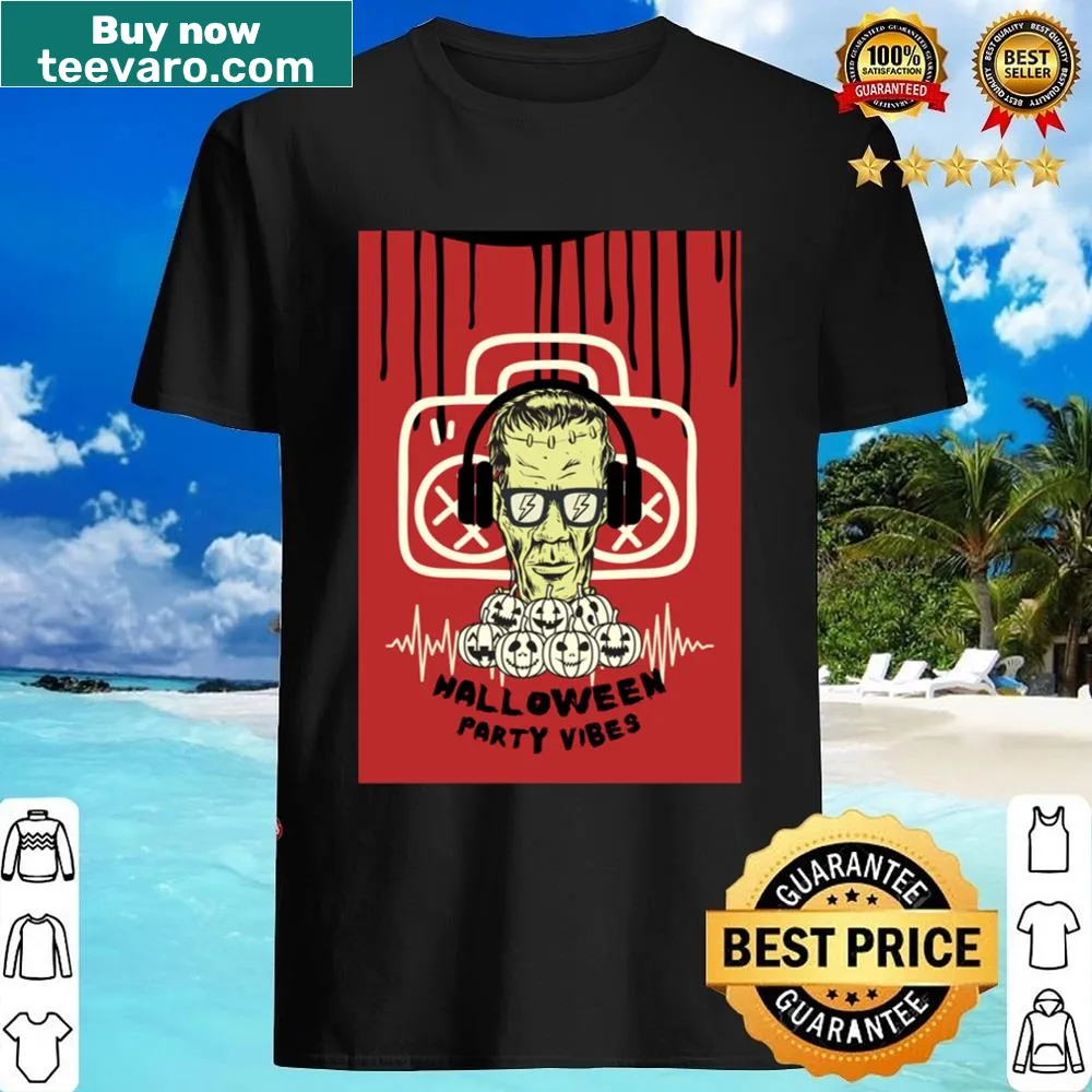 Halloween Party Vibes shirt with playful typography