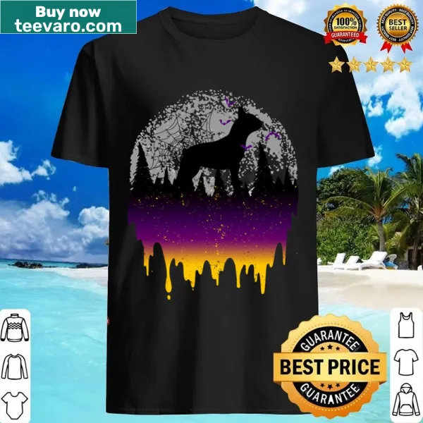 Vintage-style Halloween shirt featuring an adorable dog